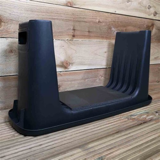 Samuel Alexander Black / Grey Plastic Garden Planting 2-1 Kneeler, Stool and Storage