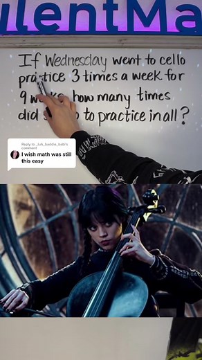 Wednesday Addams Cello Practice Math Explained
