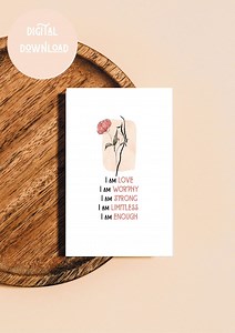 Affirmation Poster für Kinder, Klassenzimmer Empowerment Art (Digitaler Download) - Etsy.de