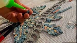 Mosaic Tile Art - Tree of Life | Mosaic Designs | Mosaic Artwork | Mosaic Wall Art Floor Inlay by Mozaico | Handmade Mosaics | 39" x 30"