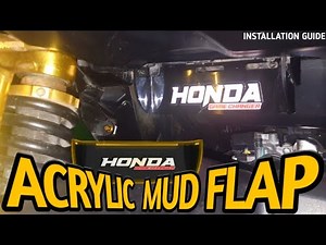 ACRYLIC MUD FLAP FOR HONDA CLICK | INSTALLATION GUIDE