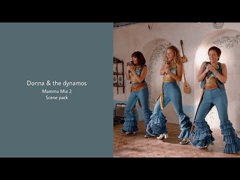 Donna & The Dynamos scenes // Mamma Mia Here we go again scene pack + Mega link