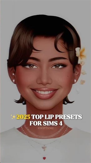 The Only Lip Presets You Need In Your Game ✨#sims4 #sims4cc #shorts #mods
