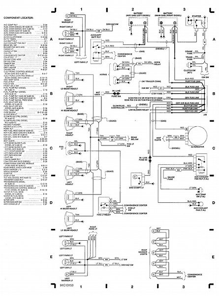Engine wiring diagram Chevrolet 1500, 4.3 V6