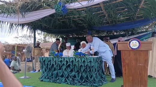 His Excellency President Dr. Julius Maada Bio, accompanied by First Lady Dr. Fatima Maada Bio, is presently attending a Muslim prayer conference hosted by the Kormende Progressive Union in Kpandebu Dama, Kenema District. | State House Sierra Leone