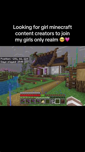 Join Our Girls Only Minecraft Realm Today!