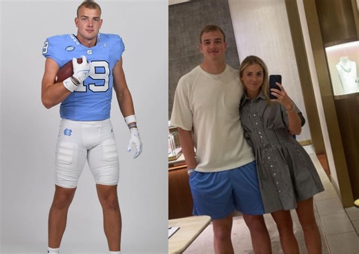 Bill Belichick's UNC star Jake Johnson captures adorable moment with girlfriend Ellie Pittman