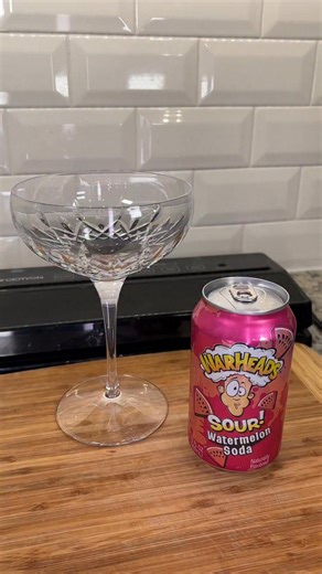 Sour cotton candy soda