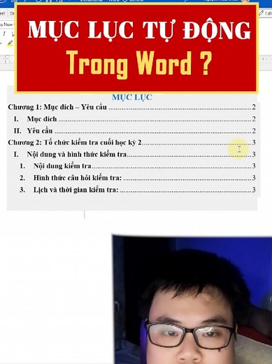 Cách Tạo Mục Lục Tự Động Trong Word
