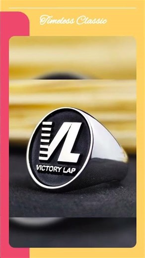 Custom Silver Signet Ring: Personalized Monogram Jewelry Gift