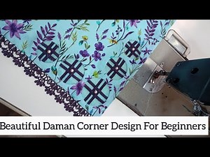 Beautiful Daman Corner Design Cutting and Stitching | Step-by-Step Guide