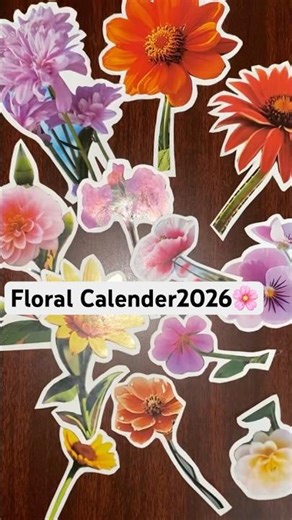 DIY New Year Calendar 2026🌸 | Easy DIY#newyear #calendar #diy #shorts #newyear2026#yt