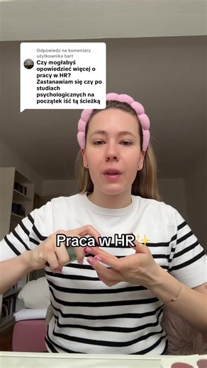 Odpowiadanie użytkownikowi @bart Moja praca w HR trwała około 2 lat, ale weźcie pod uwagę, że było to dość dawno i w malutkiej firmie 🩷 Praca w HR nie była czymś dla mnie, ale jeśli chcecie sprawdzić swoich sił to GO FOR IT!!! Jak macie jakieś pytania to śmiało pytajcie!! 💪🏽 #dc #dlaciebie #psycholog #hr #praca