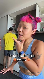 Guys I’m going through something. 😔 I really needed this #baking day with my sister Okamoto. This was my go-to coping mechanism when I was younger, but it’s gotten sm harder to make time to bake (and find people to EAT) — gonna bring two of these to the studio rn to feed Ruby’s workshop attendees LOL #peachseason | Ameya Okamoto