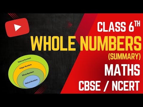 Whole Numbers (Summary) | Class 6 Maths | CBSE | NCERT