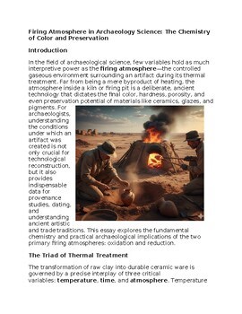 Firing Atmosphere Worksheet Classwork, Homework or Sub Plans