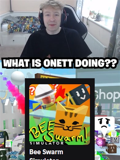 WHAT IS ONETT DOING?? (Bee Swarm Simulator) #roblox #beeswarmsim #bananabss