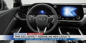 Toyota plant unveils three-row Lexus TX SUV