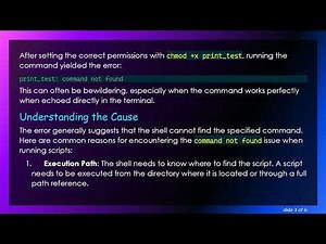 Resolving command not found Error in Simple Bash Scripts on Ubuntu 18.04