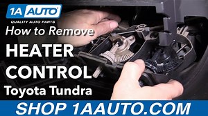 How to Replace Heater Control 2000-06 Toyota Tundra