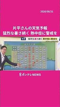 [Weather for 9/1 (Tue)] Continued extreme heat, be alert for heatstroke #news #weather #news