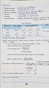 #@12th Chemistry practical experiment no 2 solution