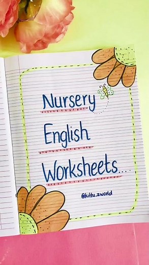 Part 1 | English Worksheets for Nursery Class – Fun & Easy Learning