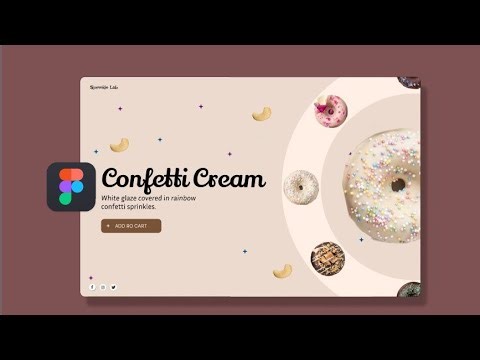 Donut Animation Website Design in Figma | Full Tutorial + Prototype Animation | UI/UX Design