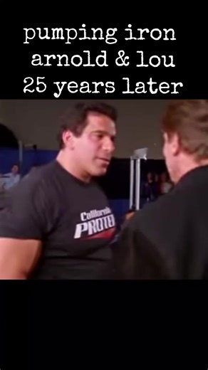 arnold schwarzenegger and lou ferrigno meet up for 25 year anniversary of pumping iron #pumpingiron #arnoldschwarzenneger #louferrigno #terminator #hulk