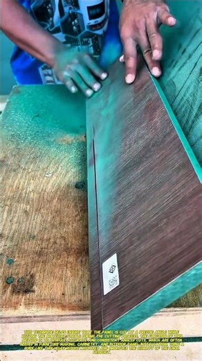 Precision Angle Cutting for Laminated Wood Panels | Smart Carpentry Technique.