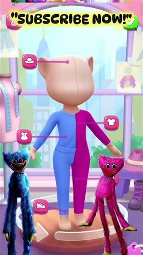 POPPY PLAYTIME Character MAKEOVER Game! Huggy Wuggy & Kissy Missy #shorts
