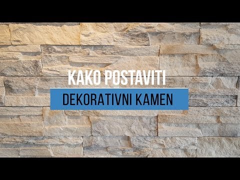 Kako postaviti dekorativni kamen na zid