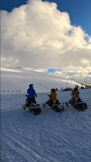 Riding a Snowmobile to the Summit | Colorado Powder Day Adventure