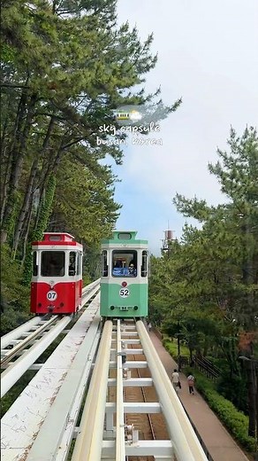 Famous Sky Capsule ride in Busan, South Korea #busan #korea #koreatravel #busantravel