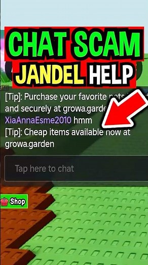Grow a Garden CHAT SCAM..