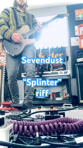 Sevendust - Splinter riff #sevendust #colddaymemory #schecterguitars #emgpickups #orangerockerverb