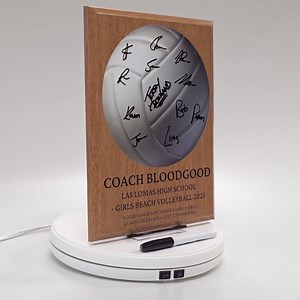 Personalized Track and Field Coach Gift Plaque – Custom Signable Track Coach Award, Perfect Thank You Gift for Track and Field Coaches – Includes Marker for Team Signatures – Best Coach Gift for Men and Women (Track And Field, 9" x 12")