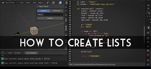 Python Scripting - Lists: How to Create, Append and Remove from a List