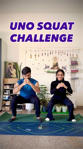 Pick a Card = Do Squats 😈 UNO Challenge #shorts #workout #fun #uno
