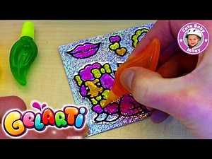 Gelarti Glitzer Sticker selbst gestalten - 40 DIY Foil Sticker Aufkleber