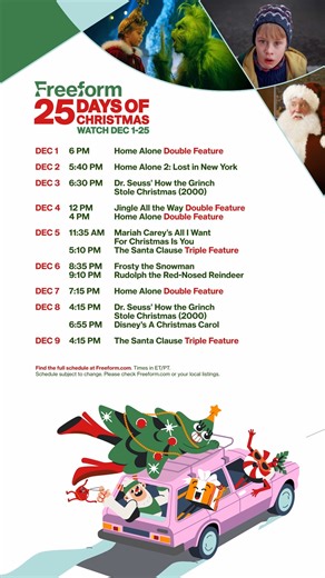 it’s giving (season). watch #25DaysOfChristmas december 1-25 on Freeform. | Freeform’s 25 Days of Christmas