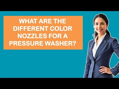 What are the different color nozzles for a pressure washer?