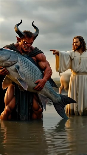 Jesus vs. The Demon fight #oraçaoforte #jesus #shorts
