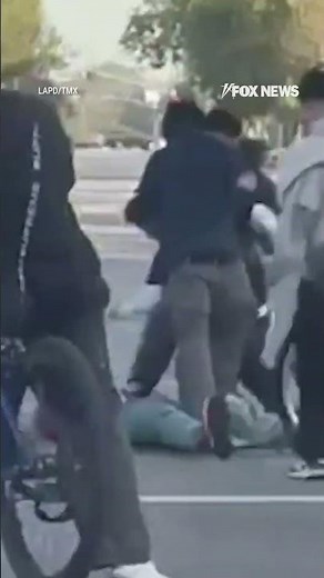 GRAPHIC VIDEO WARNING: Group of teen bicyclists attack man in broad daylight