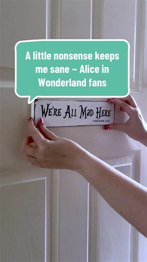 A little nonsense keeps me sane 💁🏼‍♀️ anyone else? In a world that asks us to be sensible, I choose a home that feels curious, comforting, and just a touch mad. After all... not everything has to make sense, sometimes it just has to feel good 🫶🏻 Remember to embrace your bonkers side 🌀 Alice in Wonderland fans 💖 #aliceinwonderland #lewiscarroll #relationshiptoself #staycurious #alicesadventuresinwonderland