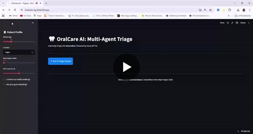 Data Science Journey: OralCare AI with Azure OpenAI and Multi-Agent System | Ayomide Zaccheaus posted on the topic | LinkedIn
