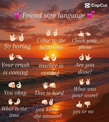 Friend sign language