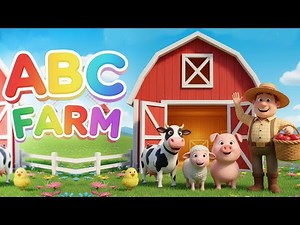 Learn ABCs on the Farm! | A to Z Farm Animals & Objects | Kids Educational Video