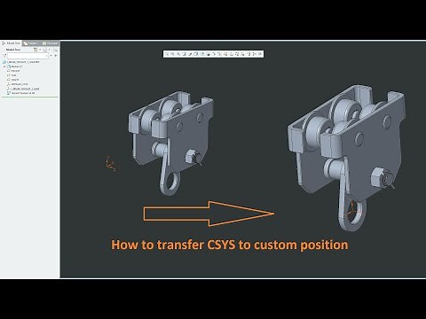 Creo 7: How to Move Default CSYS | Creo Tutorial
