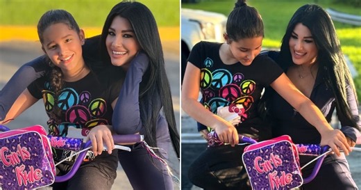 "She and I creating memories": Heydy González shares a fun moment with her daughter Galilea.